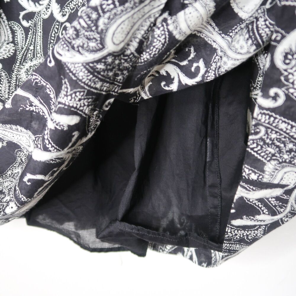 Talbots Womens Sheath Dress 4 Black White Paisley Silk Cotton Sheer Event Brunch - Picture 8 of 10